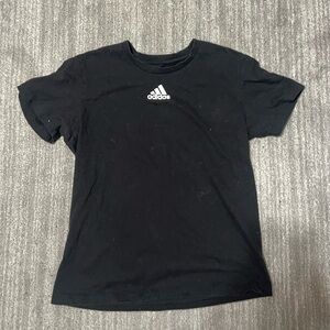 Adidas Charcoal Tee with Logo